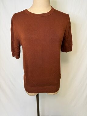 Zara Women's Crewneck Sweater in Chestnut Brown